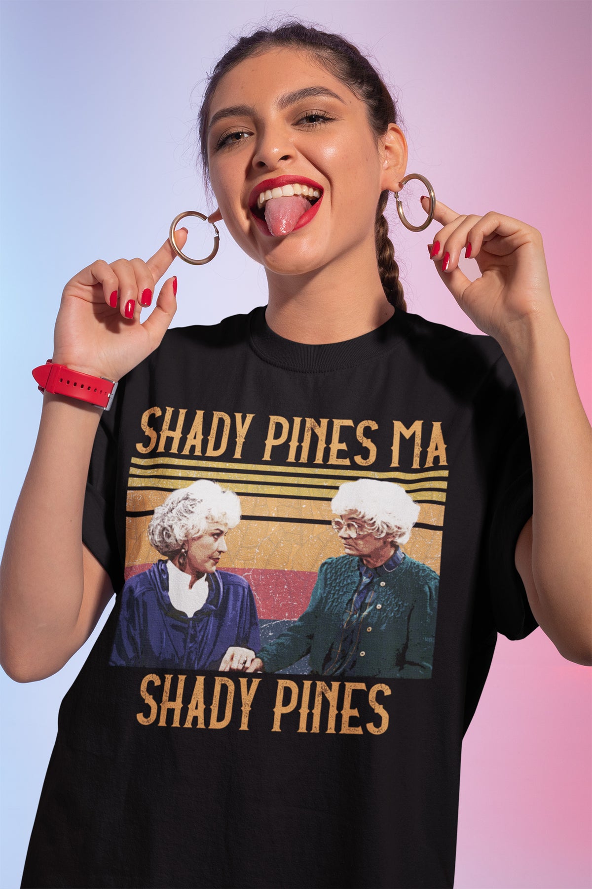 Vintage Shady Pines Golden Girls Sweatshirt - Retro Nostalgic TV Show Pullover