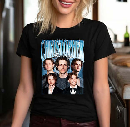 Christopher Briney Collage T-Shirt - Celebrity Photo Tee Fan Gift