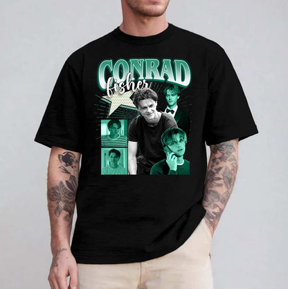 Conrad Fisher Vintage Style Graphic Tee Fan Shirt