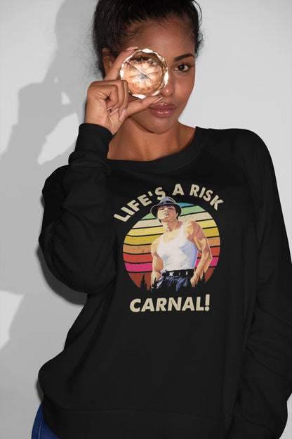 Life's a Risk Carnal Vintage Sunset Graphic Tee