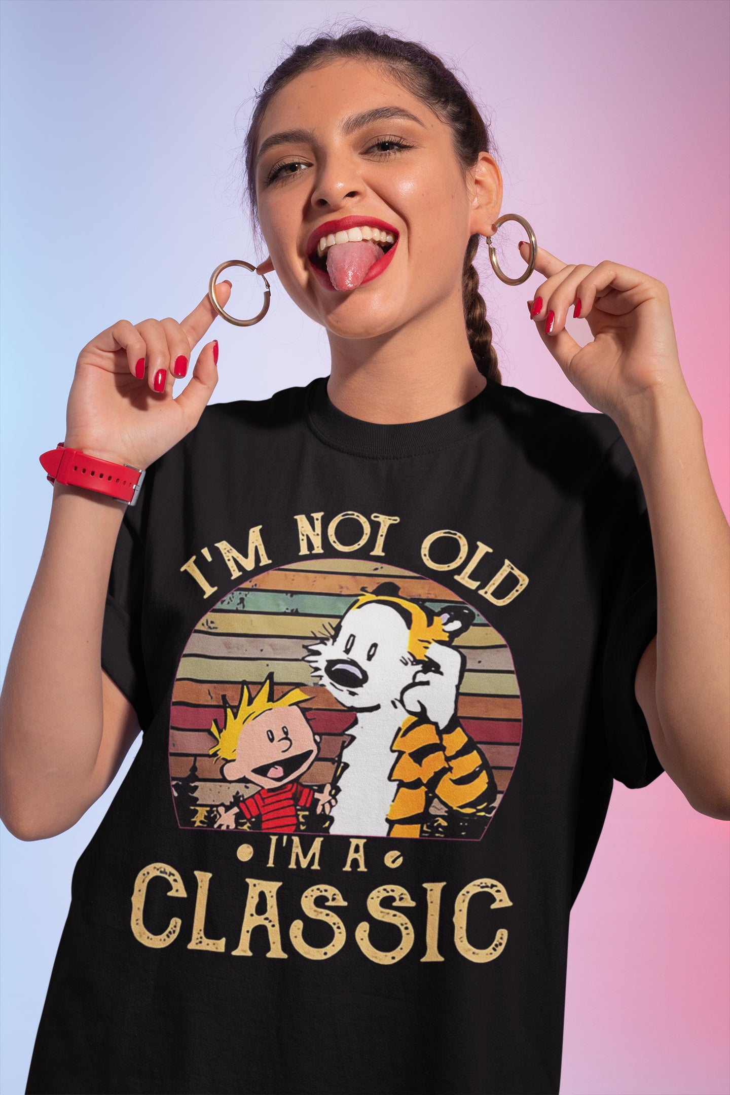 I'm Not Old I'm a Classic Calvin and Hobbes Vintage T-Shirt