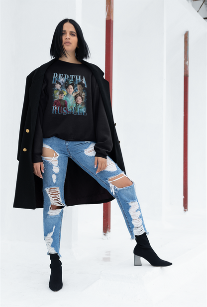 Bertha Russell Vintage Fashion Collage Graphic T-Shirt