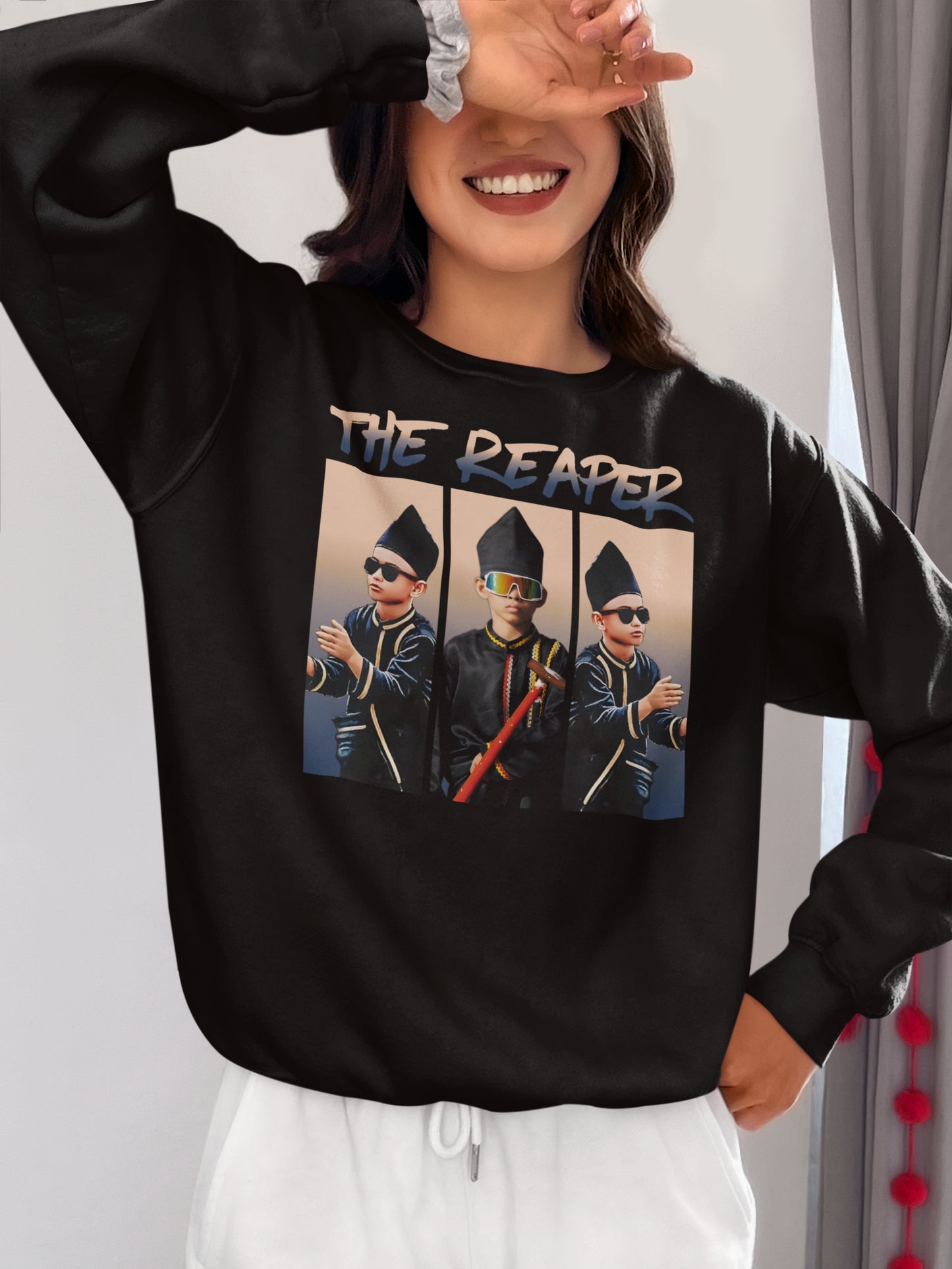 The Reaper Graphic T-Shirt Cool Streetwear with Sunglasses Design