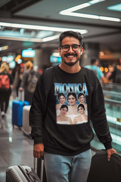 Monica Barbaro Portrait Graphic Tee - Vintage-Inspired Celebrity Fan Shirt