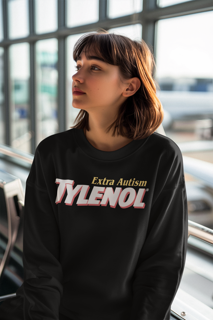 Extra Autism TYLENOL® Parody Graphic Tee Shirt