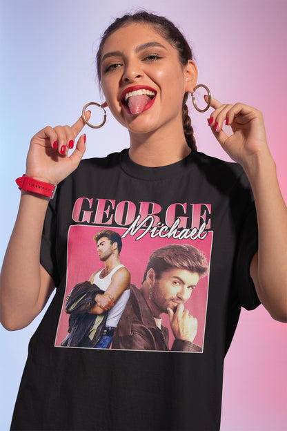 George Michael Vintage Style Graphic Tee for Music Fans
