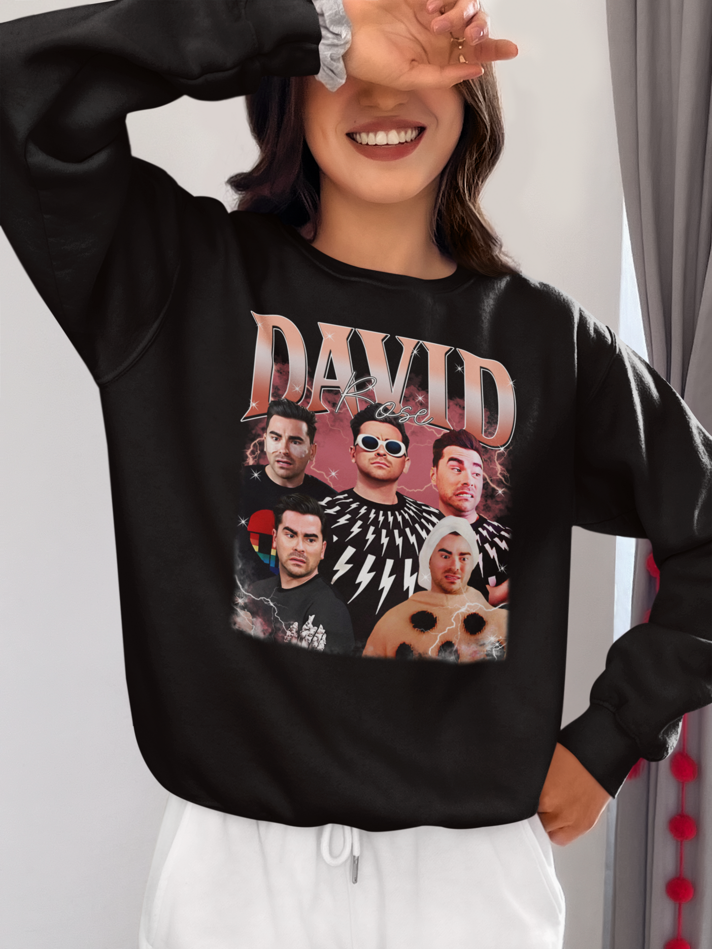 David Rose Schitt's Creek Collage T-Shirt - Funny TV Show Fan Tee