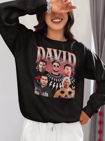 David Rose Schitt's Creek Collage T-Shirt - Funny TV Show Fan Tee