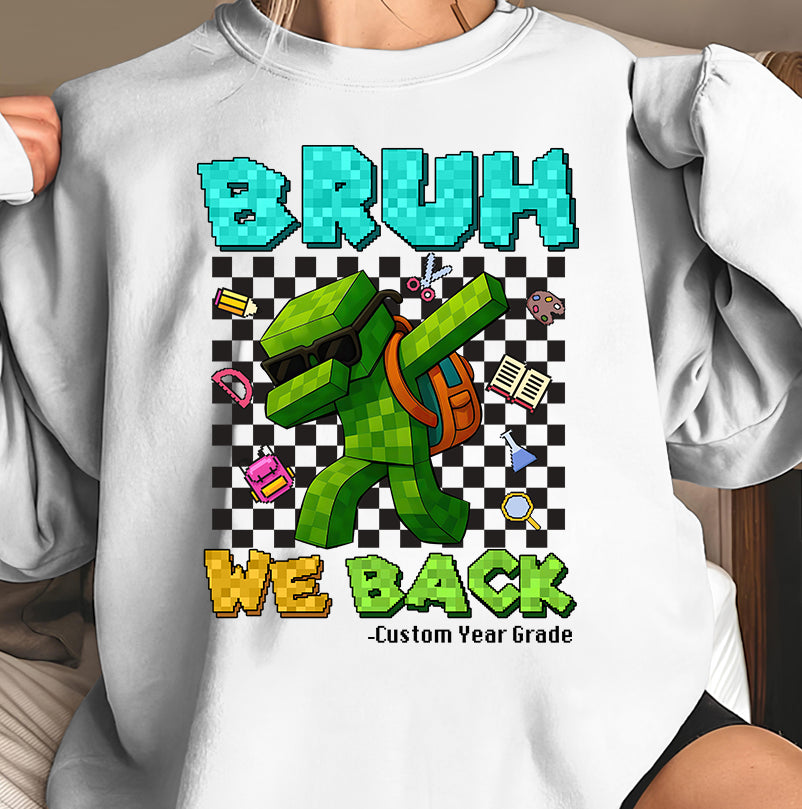 Minecraft Inspired Back to School T-Shirt for Custom Year Grade