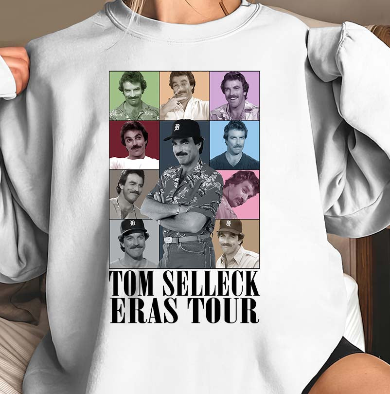 Tom Selleck Eras Tour Vintage Style Graphic T-Shirt