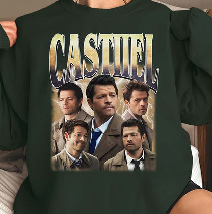 Castiel Supernatural Shirt - Angelic Winchester Guardian Tee
