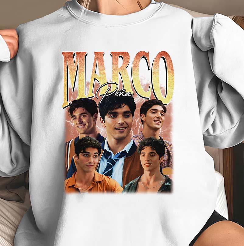 Marco Peña Graphic Hoodie - Stylish TV Show Character Sweatshirt