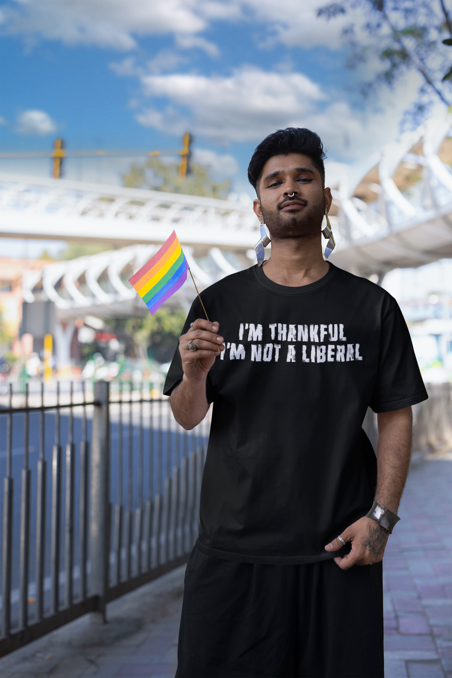 I'm Thankful I'm Not A Liberal Shirt - Political Statement Tee