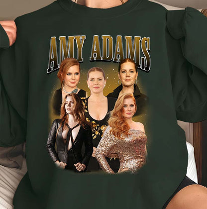Amy Adams Fan Art T-Shirt - Actress Collage Graphic Tee
