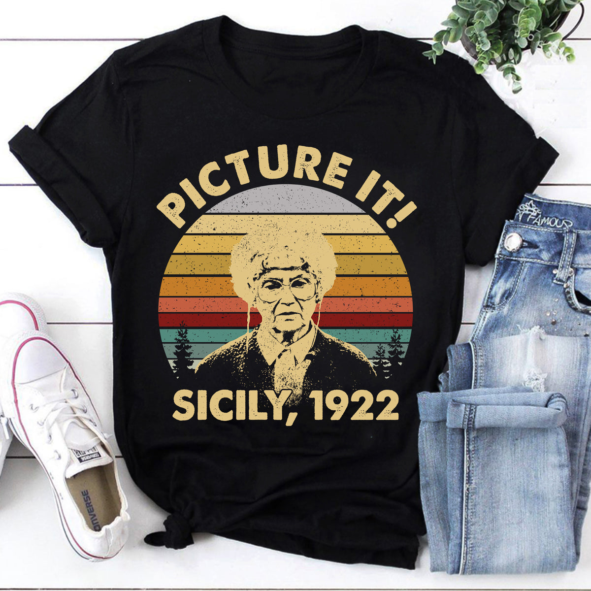 Picture It Sicily 1922 Vintage Retro Golden Girls Sweater