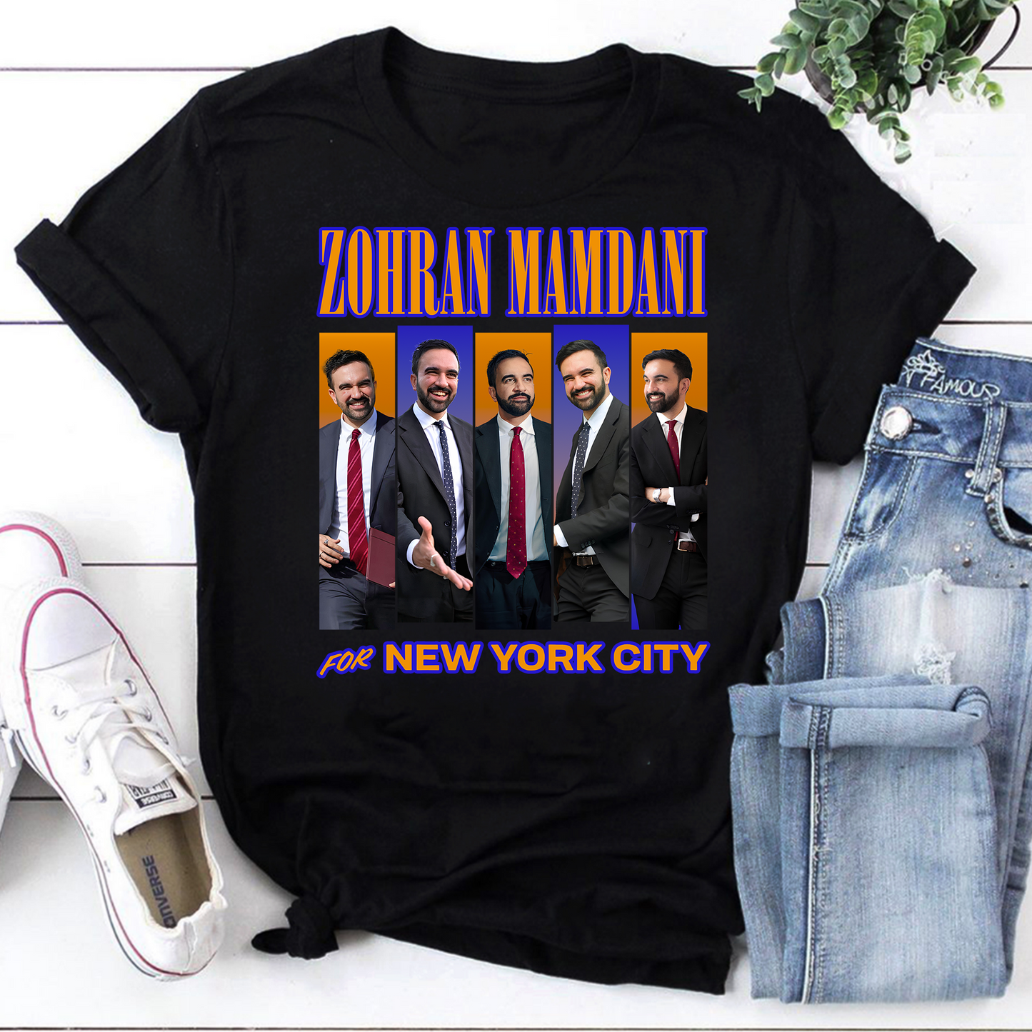 Zohran Mamdani for New York City Campaign Graphic T-Shirt