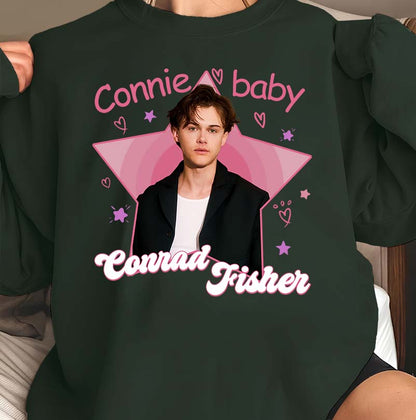 Connie Baby Conrad Fisher Fan T-Shirt - Cute Pink Star Graphic Tee