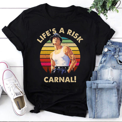 Life's a Risk Carnal Vintage Sunset Graphic Tee