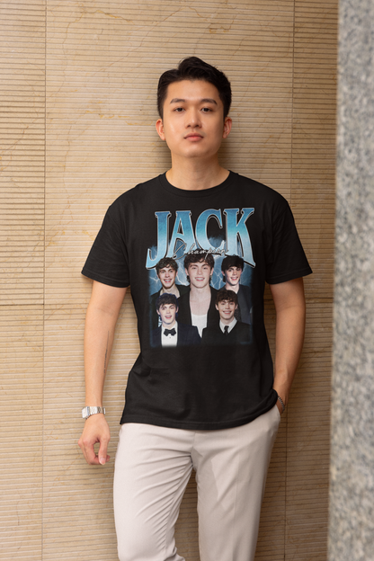 Jack Champion Graphic T-Shirt - Fan Collage Lightning Design Tee