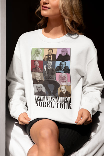 Laszlo Krasznahorkai Nobel Tour T-Shirt | Literary Icon Graphic Tee