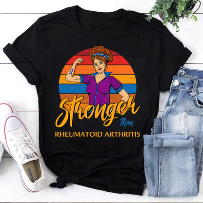 Stronger Than Rheumatoid Arthritis Shirt - Empowerment Tee for RA Awareness