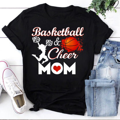 Basketball & Cheer Mom Sweatshirt - Sport Mom Appreciation Gift