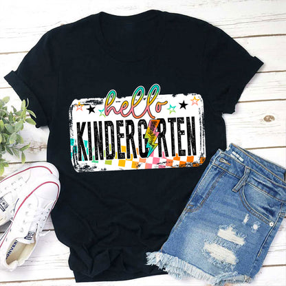 Hello First Grade Shirt Back to School Tee for Kids