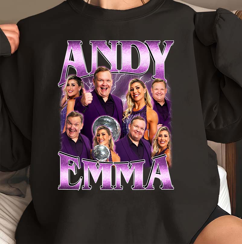 Andy and Emma Dance Show Personalized T-Shirt - Fun Couples Performance Tee