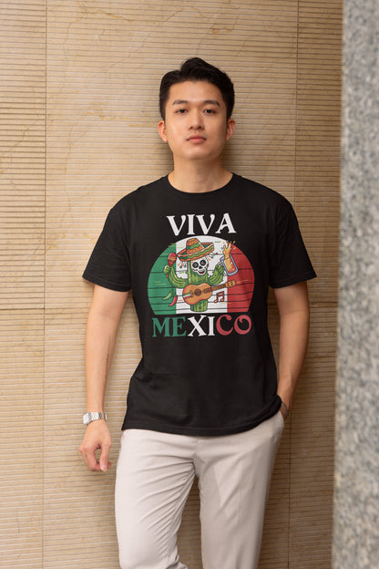 Viva Mexico Cactus Skeleton Shirt - Mexican Fiesta Graphic Tee