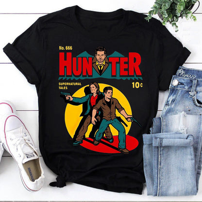 Hunter Supernatural Comic Style Graphic Sweatshirt