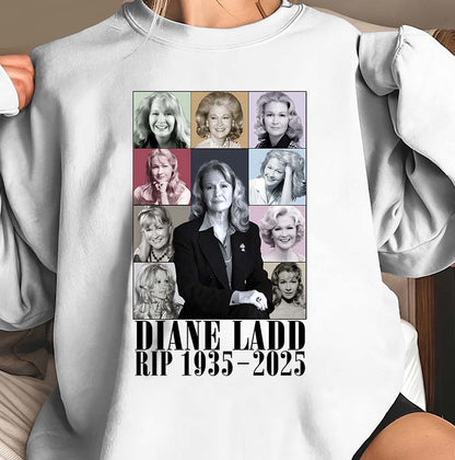 Diane Ladd Tribute Hoodie RIP 1935-2025 Vintage Photo Collage Sweatshirt
