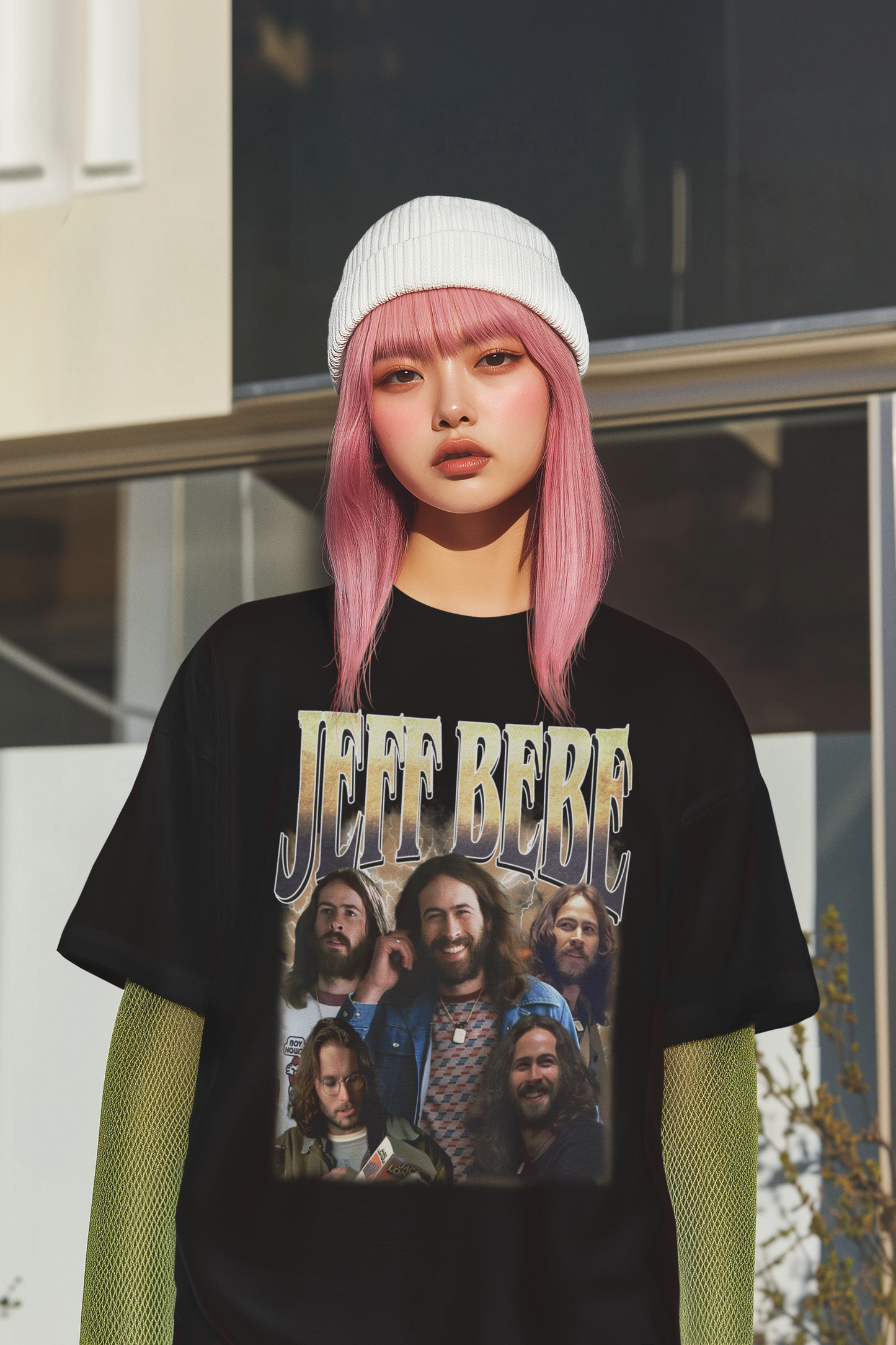 Jeff BeBe Vintage Style Graphic T-Shirt Retro 70s Inspired Musician Tee