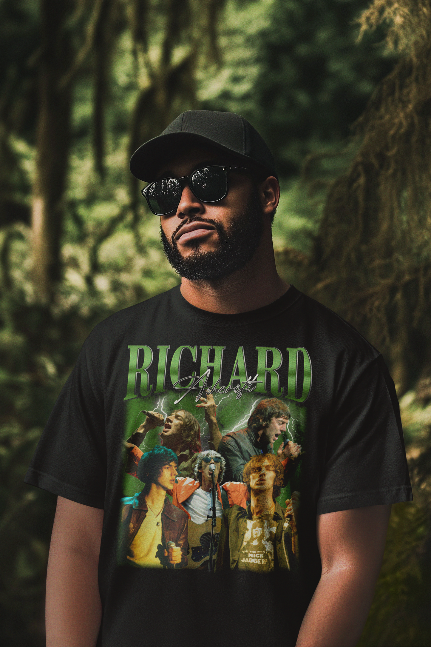 Richard Ashcroft Band Photo T-Shirt - Rock Music Concert Tee