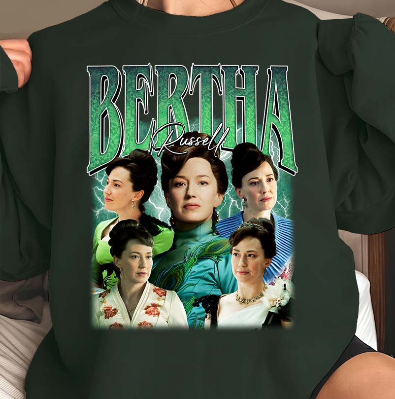 Bertha Russell Collage T-Shirt Vintage Style TV Series Tribute Tee