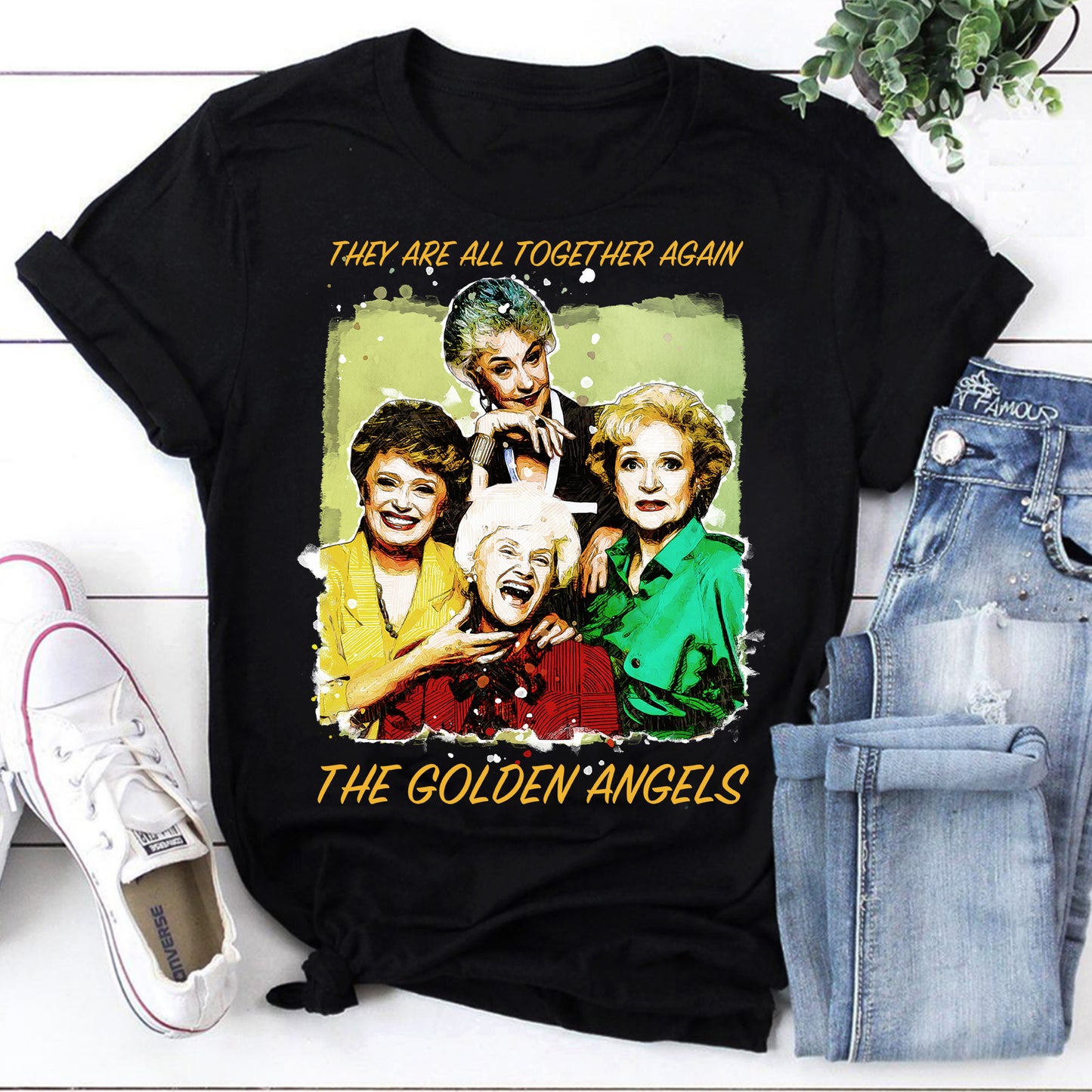 The Golden Angels Vintage Style Sweatshirt - Reunion Graphic Pullover