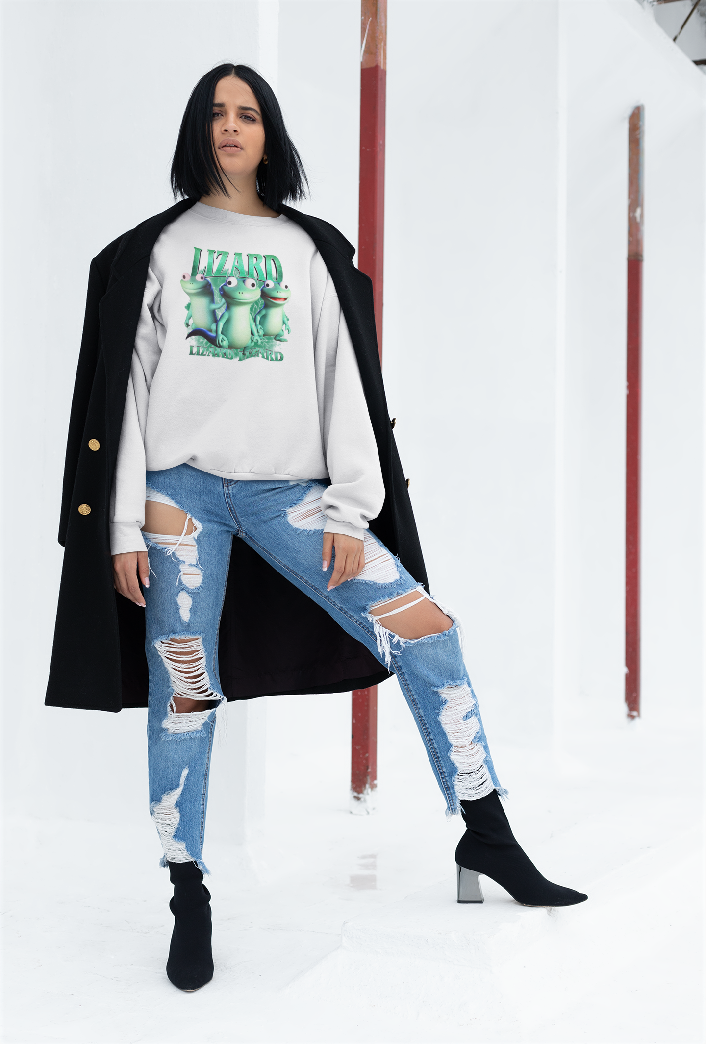 Lizard Cartoon Graphic Funny Cute Lizard Shirt for Animal Lovers