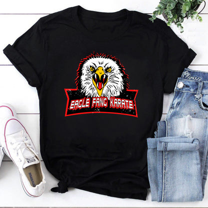 Eagle Fang Karate Logo Black Sweatshirt - Retro Martial Arts Hoodie