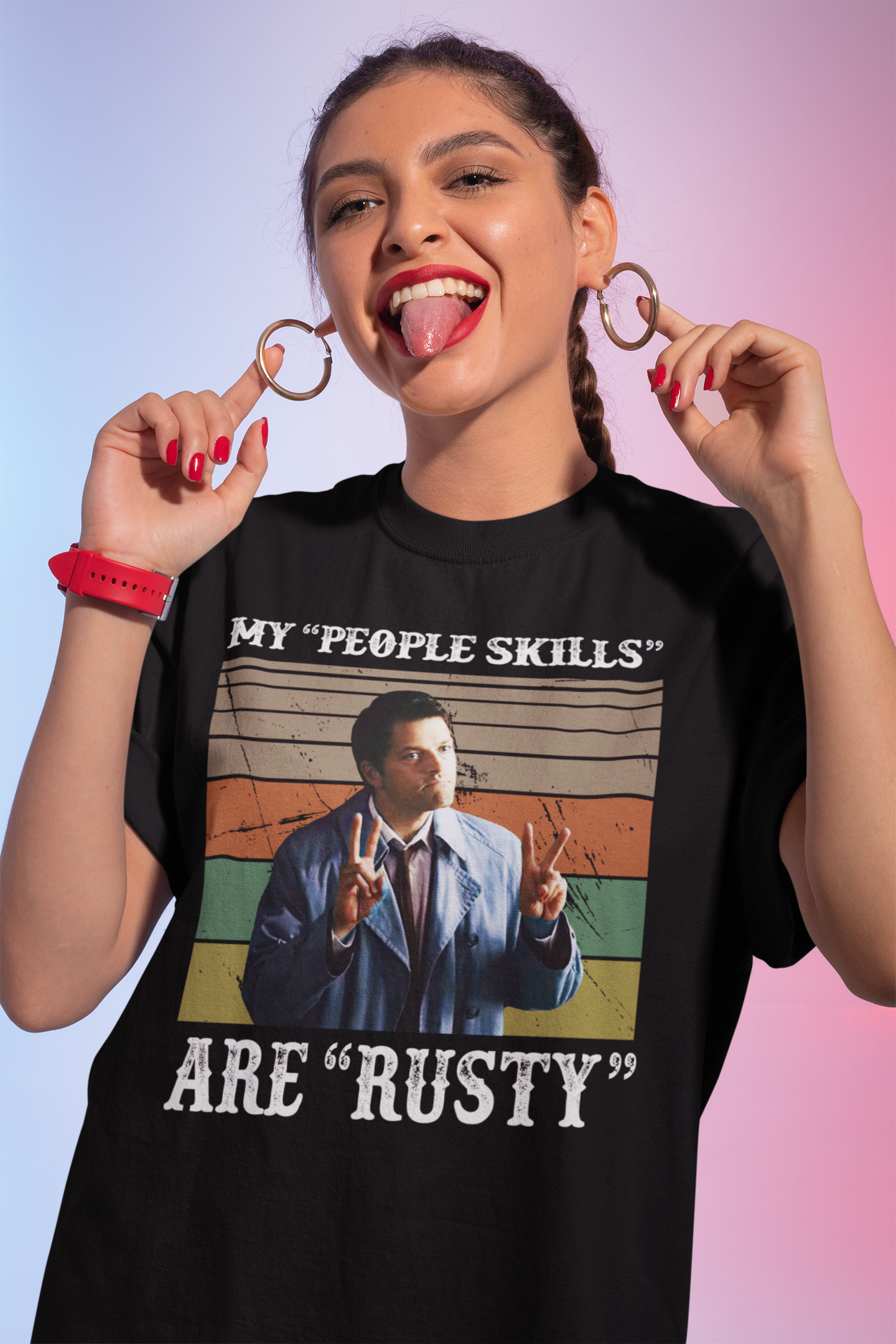 Humorous My 'People Skills' Are 'Rusty' Casanova Black T-Shirt