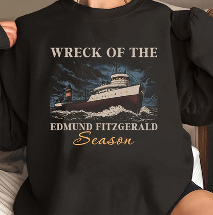Wreck of the Edmund Fitzgerald Season Hoodie - Nautical Shipwreck Sweatshirt