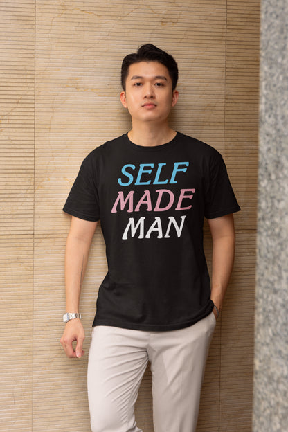 Self Made Man Motivational Graphic Tee - Empowerment Shirt for Men