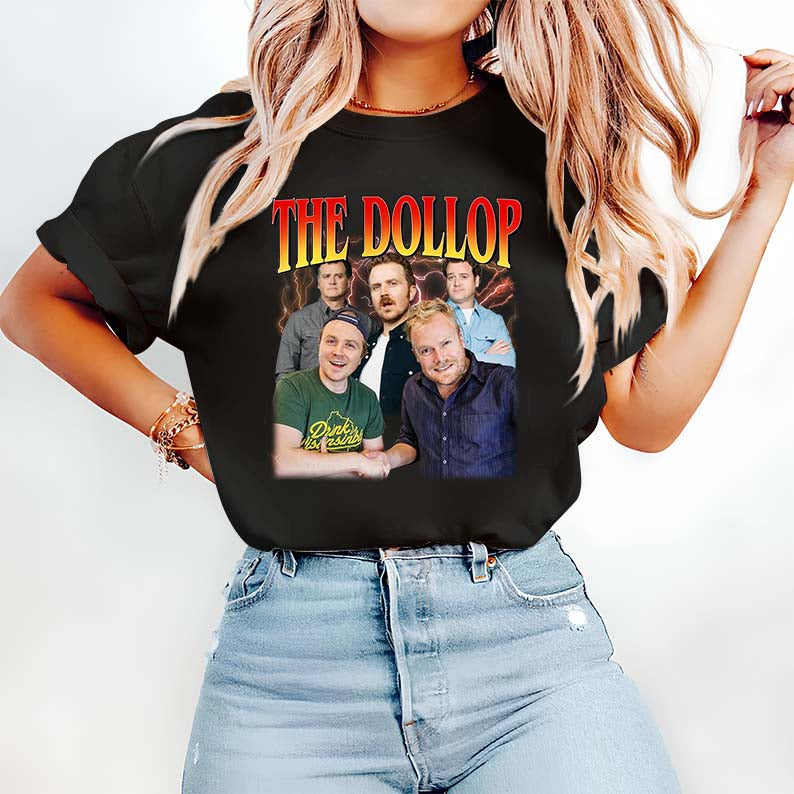 The Dollop Podcast Group Photo Black Hoodie - Comedian Fan Gift Sweatshirt