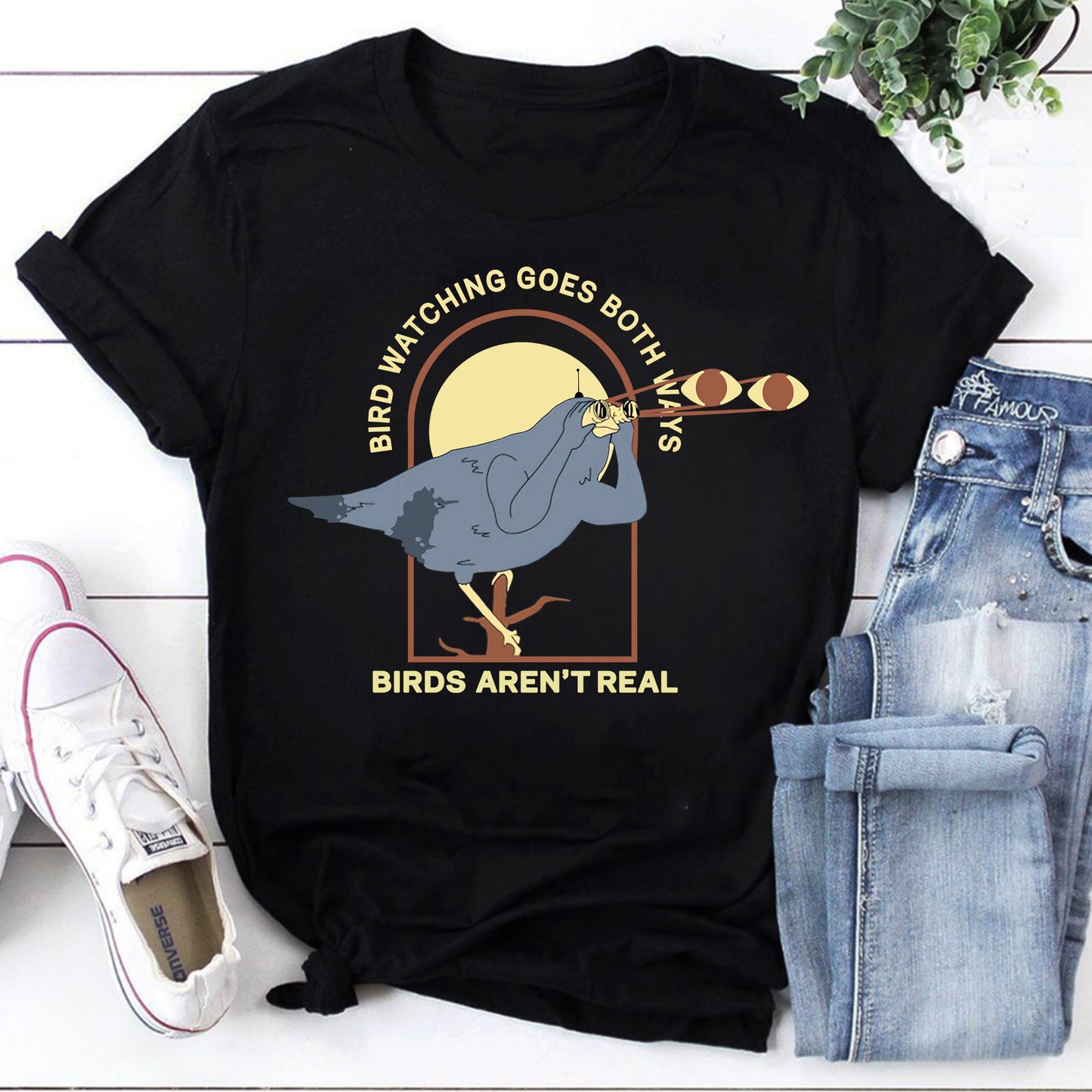 Bird Watching Goes Both Ways Sweatshirt - 'Birds Aren't Real' Funny Graphic Pullover