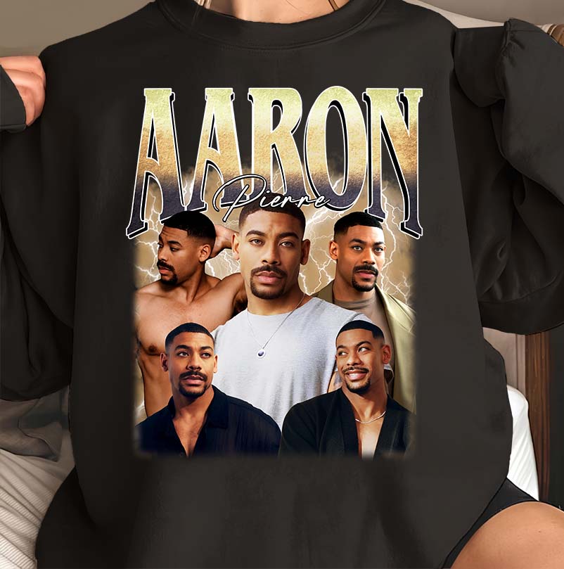 Aaron Pierre Fan T-Shirt - Graphic Tee with Multiple Portraits