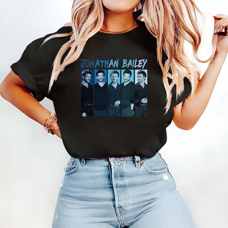 Jonathan Bailey Graphic Hoodie for Fans - Stylish White Pullover Sweatshirt