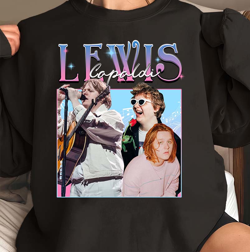 Lewis Capaldi Fan Art T-Shirt - Vintage Style Pop Music Tee