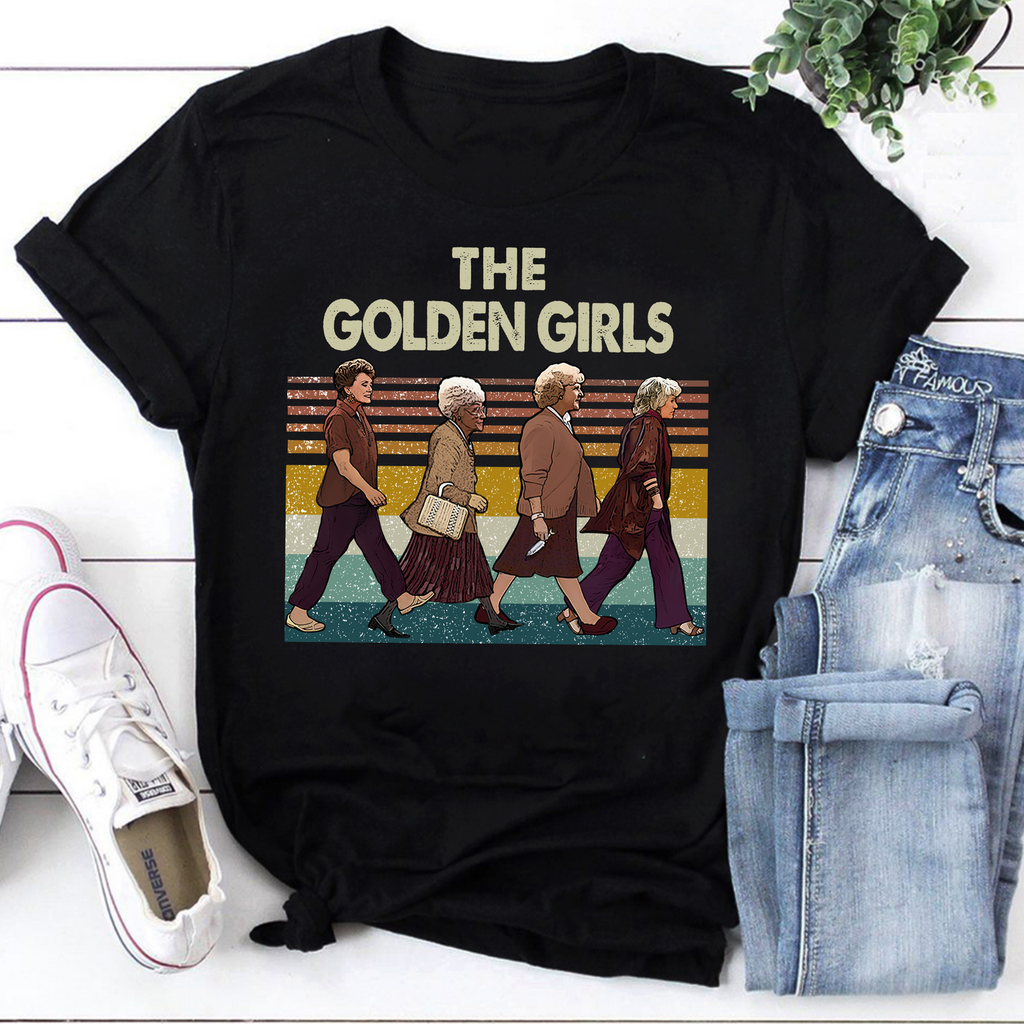 The Golden Girls Retro Vintage Sweatshirt - Classic TV Show Fan Pullover