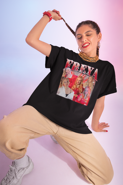 Freya Skye Fan Collage T-Shirt - Red Lightning Graphic Tee