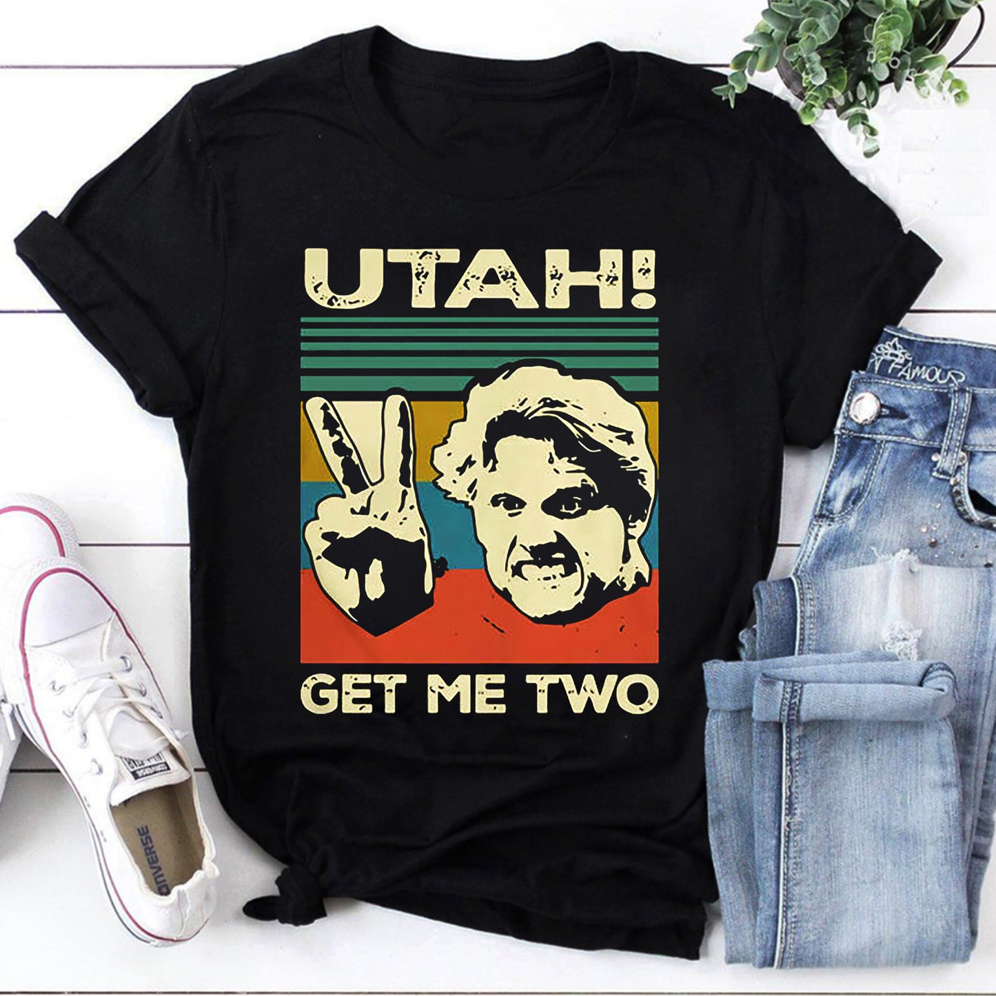 Vintage Utah Get Me Two Retro Graphic Tee