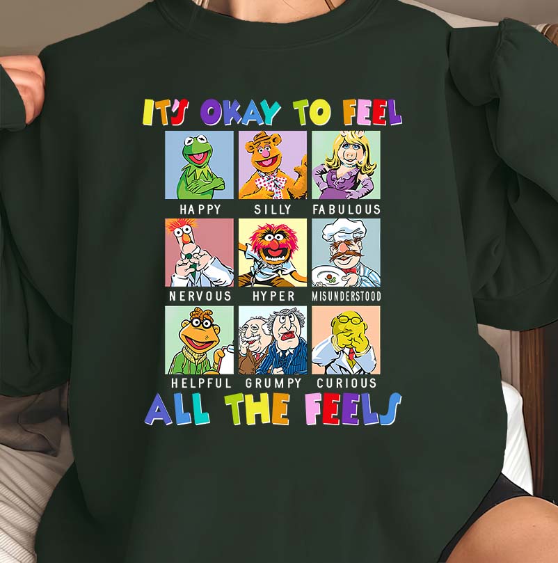 It’s Okay to Feel All The Feels Muppets Emotional Graphic Tee