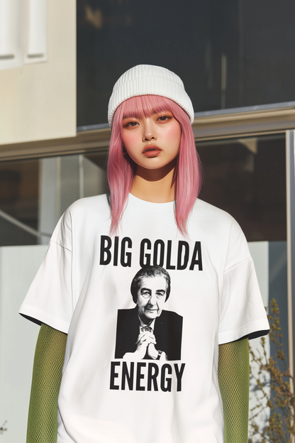 Big Golda Energy Hoodie - Bold Vintage Political Icon Sweatshirt